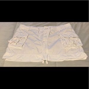 Nautica beach white cotton skirt with pockets